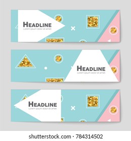 Abstract vector layout background set. For art template design, list, front page, mockup brochure theme style, banner, idea, cover, booklet, print, flyer, book, blank, card, ad, sign, sheet, a4