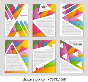 Abstract vector layout background set. For art template design, list, front page, mockup brochure theme style, banner, idea, cover, booklet, print, flyer, book, blank, card, ad, sign, sheet,, a4.