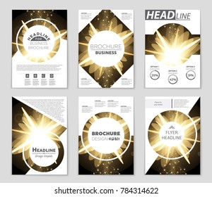 Abstract vector layout background set. For art template design, list, front page, mockup brochure theme style, banner, idea, cover, booklet, print, flyer, book, blank, card, ad, sign, sheet, a4