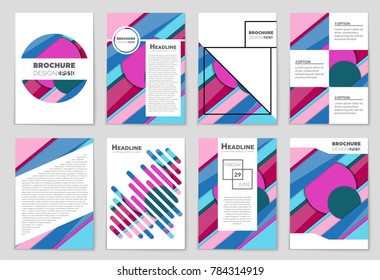 Abstract vector layout background set. For art template design, list, front page, mockup brochure theme style, banner, idea, cover, booklet, print, flyer, book, blank, card, ad, sign, sheet,, a4.
