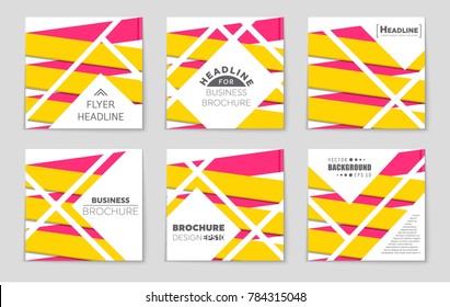 Abstract vector layout background set. For art template design, list, front page, mockup brochure theme style, banner, idea, cover, booklet, print, flyer, book, blank, card, ad, sign, sheet, a4.