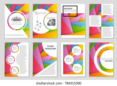Abstract vector layout background set. For art template design, list, front page, mockup brochure theme style, banner, idea, cover, booklet, print, flyer, book, blank, card, ad, sign, sheet,, a4.