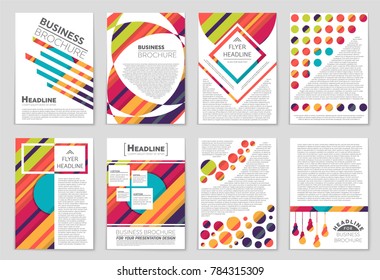 Abstract vector layout background set. For art template design, list, front page, mockup brochure theme style, banner, idea, cover, booklet, print, flyer, book, blank, card, ad, sign, sheet,, a4.