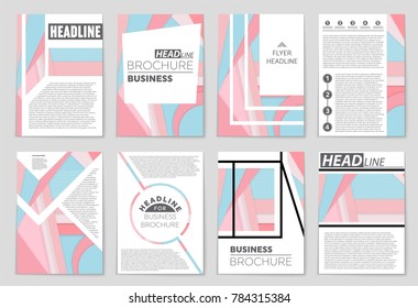 Abstract vector layout background set. For art template design, list, front page, mockup brochure theme style, banner, idea, cover, booklet, print, flyer, book, blank, card, ad, sign, sheet,, a4.