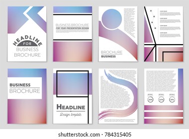 Abstract vector layout background set. For art template design, list, front page, mockup brochure theme style, banner, idea, cover, booklet, print, flyer, book, blank, card, ad, sign, sheet,, a4.