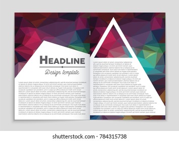 Abstract vector layout background set. For art template design, list, front page, mockup brochure theme style, banner, idea, cover, booklet, print, flyer, book, blank, card, ad, sign, sheet, a4