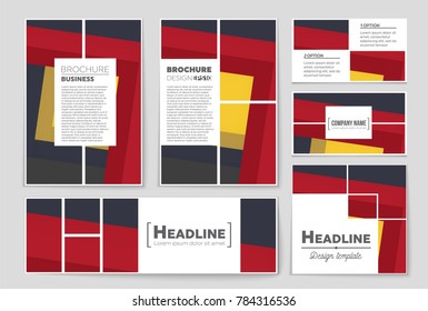 Abstract vector layout background set. For art template design, list, front page, mockup brochure theme style, banner, idea, cover, booklet, print, flyer, book, blank, card, ad, sign, sheet,, a4.