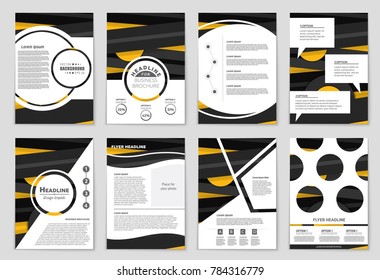 Abstract vector layout background set. For art template design, list, front page, mockup brochure theme style, banner, idea, cover, booklet, print, flyer, book, blank, card, ad, sign, sheet,, a4.