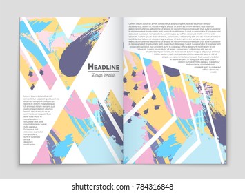 Abstract vector layout background set. For art template design, list, front page, mockup brochure theme style, banner, idea, cover, booklet, print, flyer, book, blank, card, ad, sign, sheet, a4