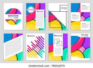 Abstract vector layout background set. For art template design, list, front page, mockup brochure theme style, banner, idea, cover, booklet, print, flyer, book, blank, card, ad, sign, sheet,, a4.