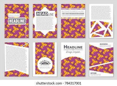 Abstract vector layout background set. For art template design, list, front page, mockup brochure theme style, banner, idea, cover, booklet, print, flyer, book, blank, card, ad, sign, sheet, a4.