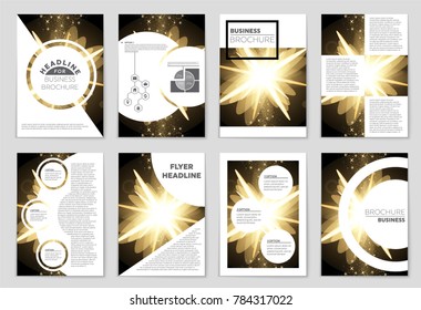 Abstract vector layout background set. For art template design, list, front page, mockup brochure theme style, banner, idea, cover, booklet, print, flyer, book, blank, card, ad, sign, sheet, a4