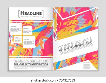 Abstract vector layout background set. For art template design, list, front page, mockup brochure theme style, banner, idea, cover, booklet, print, flyer, book, blank, card, ad, sign, sheet, a4