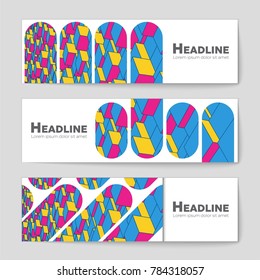 Abstract vector layout background set. For art template design, list, front page, mockup brochure theme style, banner, idea, cover, booklet, print, flyer, book, blank, card, ad, sign, sheet, a4