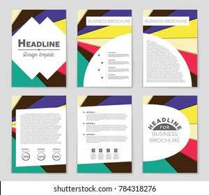 Abstract vector layout background set. For art template design, list, front page, mockup brochure theme style, banner, idea, cover, booklet, print, flyer, book, blank, card, ad, sign, sheet,, a4.