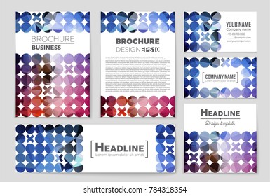 Abstract vector layout background set. For art template design, list, front page, mockup brochure theme style, banner, idea, cover, booklet, print, flyer, book, blank, card, ad, sign, sheet, a4
