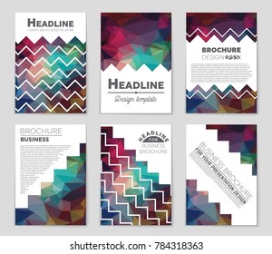 Abstract vector layout background set. For art template design, list, front page, mockup brochure theme style, banner, idea, cover, booklet, print, flyer, book, blank, card, ad, sign, sheet, a4