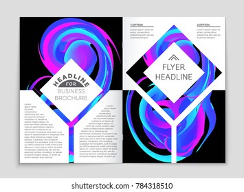 Abstract vector layout background set. For art template design, list, front page, mockup brochure theme style, banner, idea, cover, booklet, print, flyer, book, blank, card, ad, sign, sheet, a4