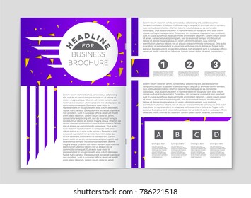 Abstract vector layout background set. For art template design, list, front page, mockup brochure theme style, banner, idea, cover, booklet, print, flyer, book, blank, card, ad, sign, sheet, a4