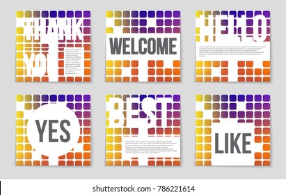 Abstract vector layout background set. For art template design, list, front page, mockup brochure theme style, banner, idea, cover, booklet, print, flyer, book, blank, card, ad, sign, sheet, a4.