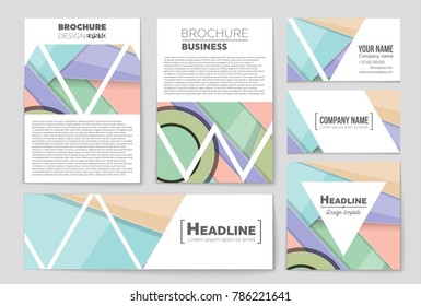 Abstract vector layout background set. For art template design, list, front page, mockup brochure theme style, banner, idea, cover, booklet, print, flyer, book, blank, card, ad, sign, sheet,, a4.