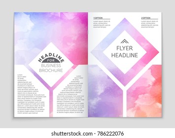 Abstract vector layout background set. For art template design, list, front page, mockup brochure theme style, banner, idea, cover, booklet, print, flyer, book, blank, card, ad, sign, sheet, a4