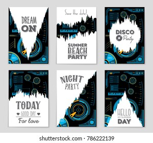 Abstract vector layout background set. For art template design, list, front page, mockup brochure theme style, banner, idea, cover, booklet, print, flyer, book, blank, card, ad, sign, sheet, a4.