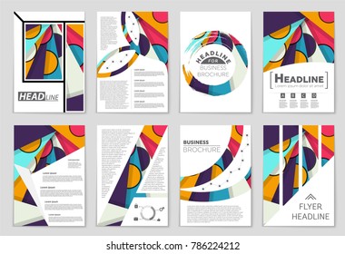 Abstract vector layout background set. For art template design, list, front page, mockup brochure theme style, banner, idea, cover, booklet, print, flyer, book, blank, card, ad, sign, sheet,, a4.