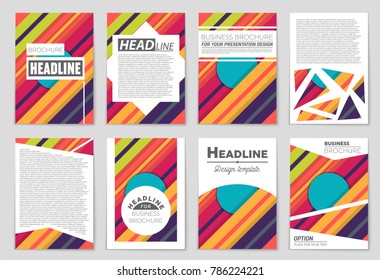 Abstract vector layout background set. For art template design, list, front page, mockup brochure theme style, banner, idea, cover, booklet, print, flyer, book, blank, card, ad, sign, sheet,, a4.