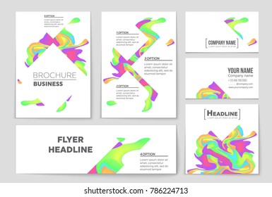 Abstract vector layout background set. For art template design, list, front page, mockup brochure theme style, banner, idea, cover, booklet, print, flyer, book, blank, card, ad, sign, sheet, a4