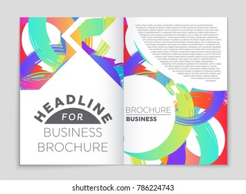 Abstract vector layout background set. For art template design, list, front page, mockup brochure theme style, banner, idea, cover, booklet, print, flyer, book, blank, card, ad, sign, sheet, a4