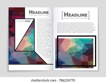 Abstract vector layout background set. For art template design, list, front page, mockup brochure theme style, banner, idea, cover, booklet, print, flyer, book, blank, card, ad, sign, sheet, a4
