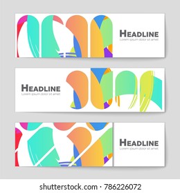 Abstract vector layout background set. For art template design, list, front page, mockup brochure theme style, banner, idea, cover, booklet, print, flyer, book, blank, card, ad, sign, sheet, a4