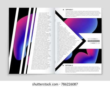 Abstract vector layout background set. For art template design, list, front page, mockup brochure theme style, banner, idea, cover, booklet, print, flyer, book, blank, card, ad, sign, sheet, a4