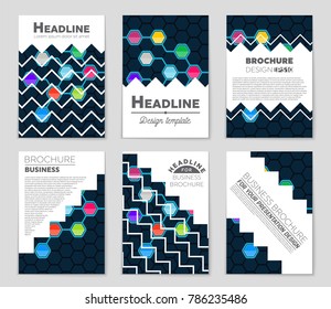 Abstract vector layout background set. For art template design, list, front page, mockup brochure theme style, banner, idea, cover, booklet, print, flyer, book, blank, card, ad, sign, sheet, a4.