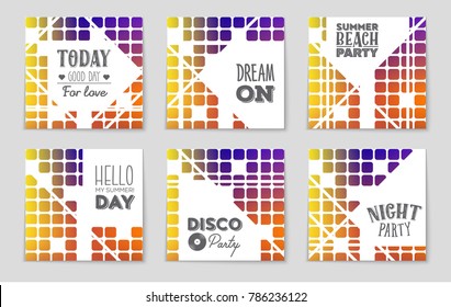 Abstract vector layout background set. For art template design, list, front page, mockup brochure theme style, banner, idea, cover, booklet, print, flyer, book, blank, card, ad, sign, sheet, a4.