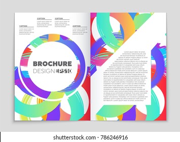 Abstract vector layout background set. For art template design, list, front page, mockup brochure theme style, banner, idea, cover, booklet, print, flyer, book, blank, card, ad, sign, sheet, a4