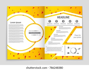 Abstract vector layout background set. For art template design, list, front page, mockup brochure theme style, banner, idea, cover, booklet, print, flyer, book, blank, card, ad, sign, sheet, a4