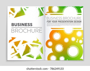 Abstract vector layout background set. For art template design, list, front page, mockup brochure theme style, banner, idea, cover, booklet, print, flyer, book, blank, card, ad, sign, sheet, a4.