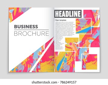 Abstract vector layout background set. For art template design, list, front page, mockup brochure theme style, banner, idea, cover, booklet, print, flyer, book, blank, card, ad, sign, sheet, a4