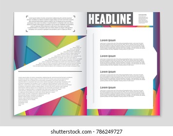 Abstract vector layout background set. For art template design, list, front page, mockup brochure theme style, banner, idea, cover, booklet, print, flyer, book, blank, card, ad, sign, sheet,, a4.