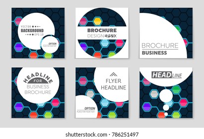 Abstract vector layout background set. For art template design, list, front page, mockup brochure theme style, banner, idea, cover, booklet, print, flyer, book, blank, card, ad, sign, sheet, a4.