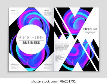 Abstract vector layout background set. For art template design, list, front page, mockup brochure theme style, banner, idea, cover, booklet, print, flyer, book, blank, card, ad, sign, sheet, a4