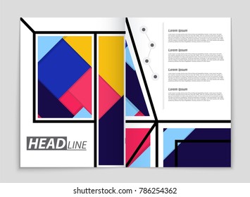 Abstract vector layout background set. For art template design, list, front page, mockup brochure theme style, banner, idea, cover, booklet, print, flyer, book, blank, card, ad, sign, sheet,, a4.