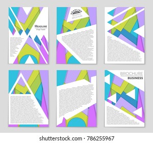 Abstract vector layout background set. For art template design, list, front page, mockup brochure theme style, banner, idea, cover, booklet, print, flyer, book, blank, card, ad, sign, sheet,, a4.