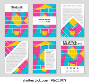 Abstract vector layout background set. For art template design, list, front page, mockup brochure theme style, banner, idea, cover, booklet, print, flyer, book, blank, card, ad, sign, sheet,, a4.