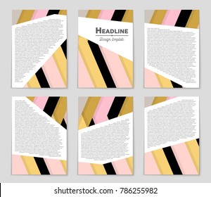 Abstract vector layout background set. For art template design, list, front page, mockup brochure theme style, banner, idea, cover, booklet, print, flyer, book, blank, card, ad, sign, sheet,, a4.