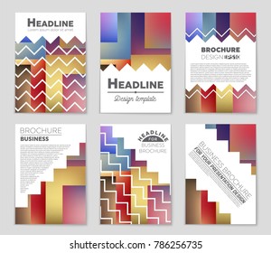 Abstract vector layout background set. For art template design, list, front page, mockup brochure theme style, banner, idea, cover, booklet, print, flyer, book, blank, card, ad, sign, sheet, a4