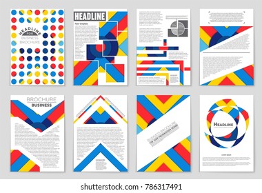 Abstract vector layout background set. For art template design, list, front page, mockup brochure theme style, banner, idea, cover, booklet, print, flyer, book, blank, card, ad, sign, sheet,, a4.