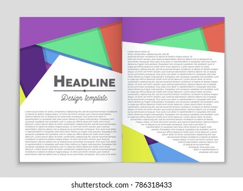Abstract vector layout background set. For art template design, list, front page, mockup brochure theme style, banner, idea, cover, booklet, print, flyer, book, blank, card, ad, sign, sheet,, a4.